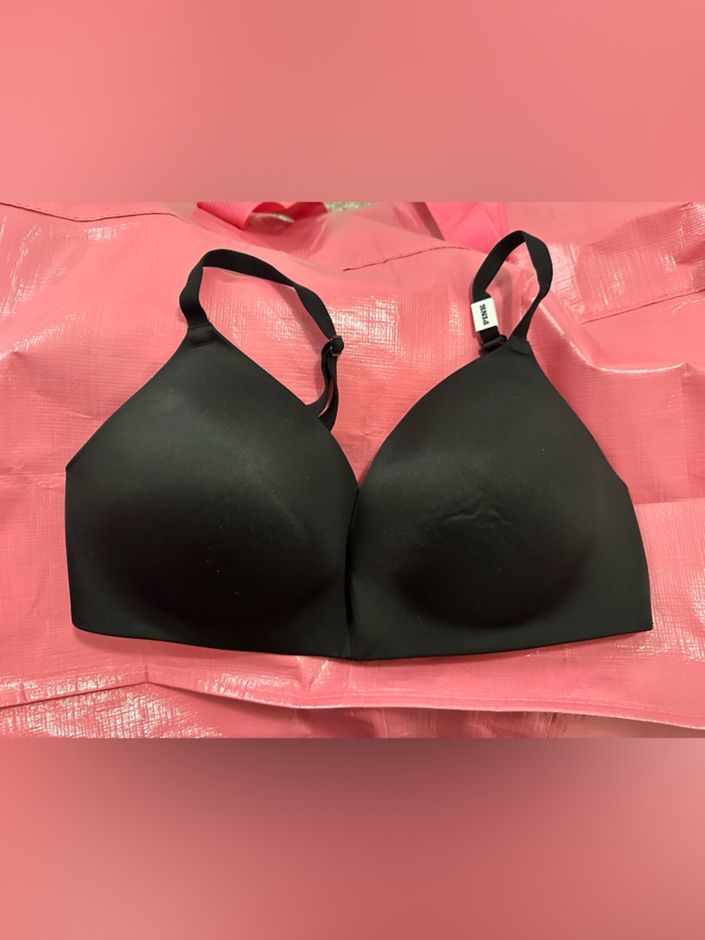 PINK Victoria's Secret Black Wear Everywhere Wire-Free Bra